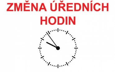 Změna úředních hodin