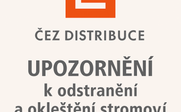 Veřejné zasedání ZO UPOZORNĚNÍ k odstranění a okleštění stromoví a jiných porostů