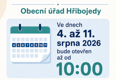 Dočasná změna úředních hodin