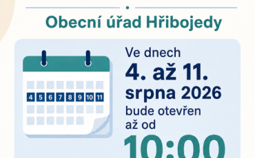 Dočasná změna úředních hodin