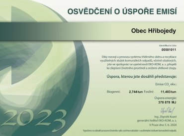 Osvědčení o úspoře emisí