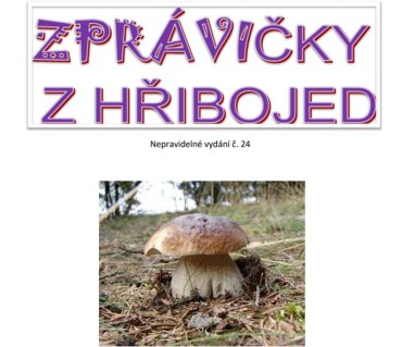 Zprávičky z Hřibojed