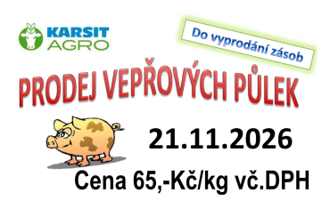 Prodej vepřových půlek