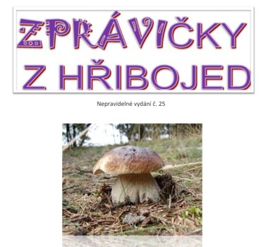 Zprávičky z Hřibojed 