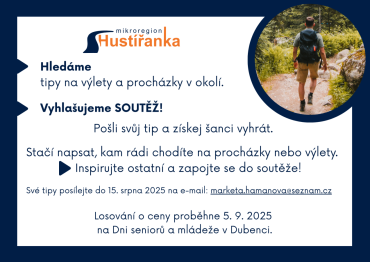 Hledáme tipy na výlety a procházky