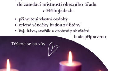 Společné zdobení adventních věnců