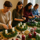 Zdobení adventních věnců