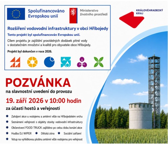 Uvedení vodovodní infrastruktury do provozu