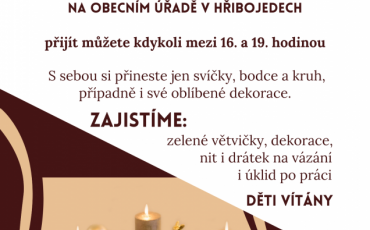 Společné vázání adventních věnců