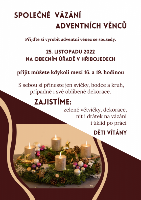 Společné vázání adventních věnců