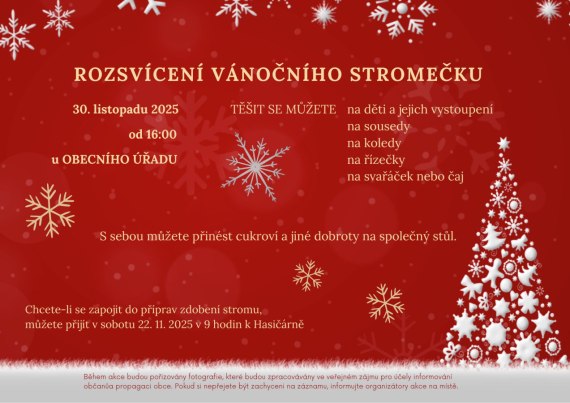 Rozsvícení vánočního stromečku