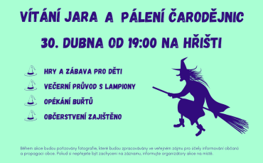 Vítání jara a pálení čarodějnic