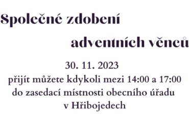 Společné zdobení adventních věnců